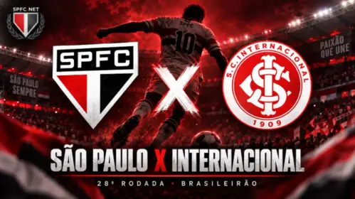 São Paulo x Internacional ao vivo: onde assistir, horário e informações pela 28ª rodada do Brasileirão