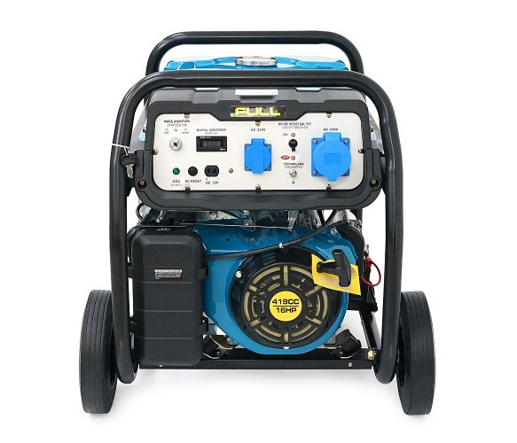 Бензиновый генератор FULL FGL 8000LE мощностью 6.5 кВт с воздушным охлаждением для загородного дома, гаража и мастерской