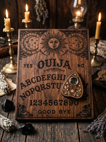 04 Hand Carved Wooden Spirit Board.jpg