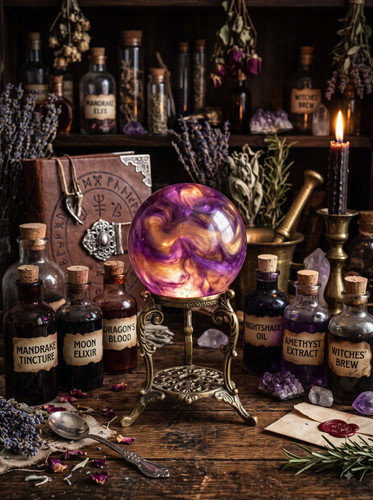 07 Resin Crystal Ball Potion Bottles.jpg