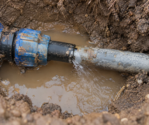 Water leak detection in Mansfield TX showing a leaking underground water pipe.png