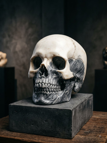 12 Carved Soapstone Skull Sculpture.jpg