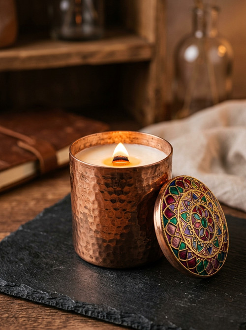 15 Copper Enamel Refillable Candle Vessel.jpg