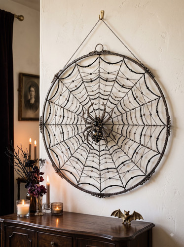 15 Beaded Spiderweb Wall Hanging.jpg