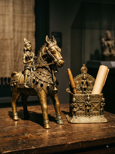 02 Dhokra Tribal Brass Figurine Stand.jpg