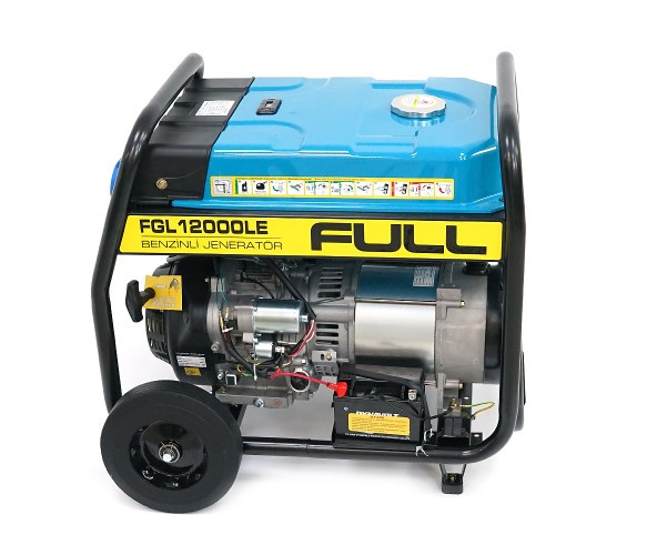 Бензиновый генератор FULL FGL 12000LE мощностью 9 кВт с баком 28 л и электростартером для энергоснабжения мастерской и дома