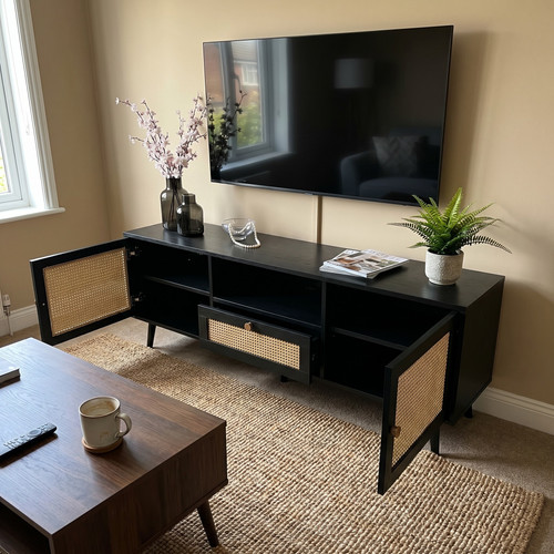 Modern TV Units with Storage Cabinets and Drawer for a Beautiful Living Room.jpg