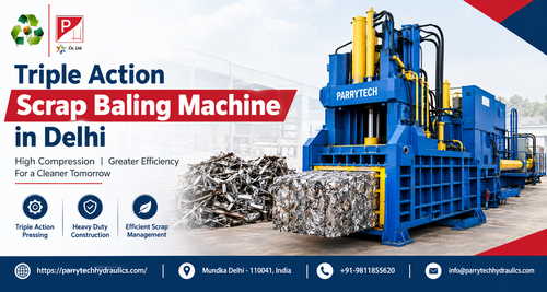 Triple Action Scrap Baling Machine in Delhi | Parrytech Hydraulics.png