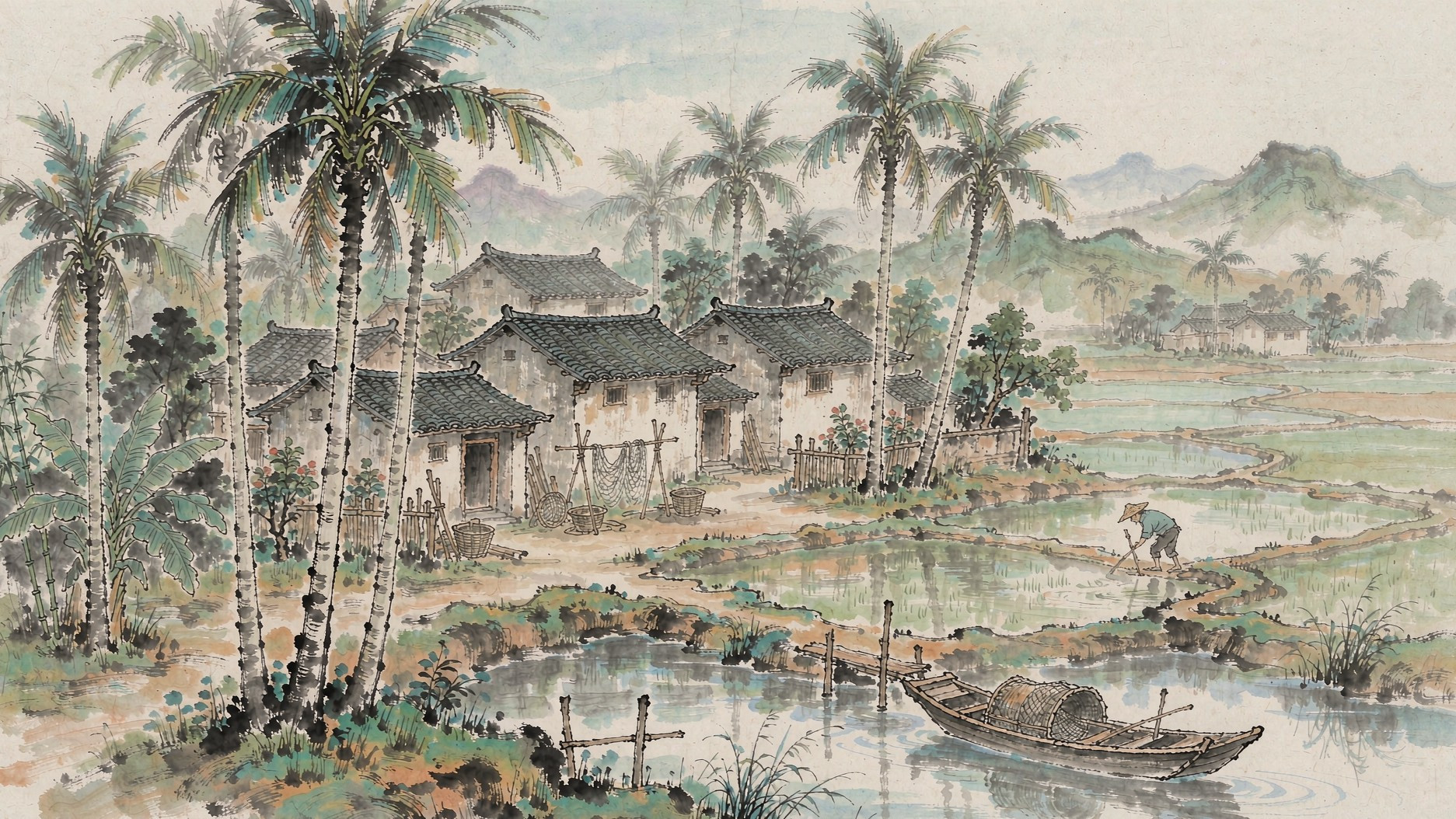 儋州·椰林水田