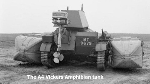 Vickers Amphibian tank.