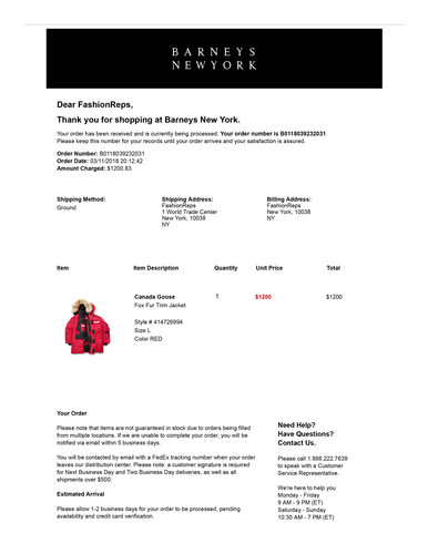 Your Barneys New York Order is Confirmed! Order Number FAKE.jpg