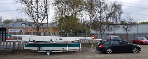 Hitching the trailer up ready to head home!
The Amazing Adventure Trimarans A600
Fast, safe, trailerable and hydrofoiling 6m trimaran!
Find out more at https://www.adventuretrimarans.co.uk