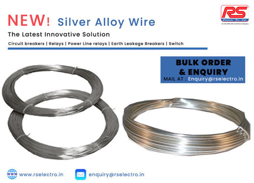 R. S. Electro Alloys -- We are engaged in production, providing and exporting of a extensive range of Silver Alloy Wire Worldwide. Silver Alloy Wire include smooth, excessive-conductivity, oxidation-resistant substances used as the make-up of electrical components. Silver Alloy Wire comes in a lot of sizes. You can find options each small to extraordinarily huge, depending in your voltage necessities and utilization.
For More Information visit on:- https://www.rselectro.in/
Our Mail I.D:- Enquiry@rselectro.in
Contact Us:-+91 9999973612,+91 9818231114
