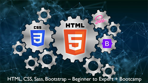 HTML, CSS, Sass, Bootstrap – Beginner to Expert + Bootcamp