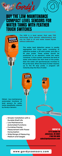 Buy the low maintenance compact level sensors for water tanks with feather touch switches.png