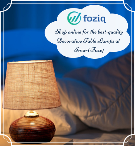 Buy Brown Natural Fiber Shade Table Lamp at Smart Foziq.png