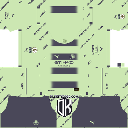 Manchester City F.C. 2022 2023 Kit Released By Puma For Dream League Soccer 2019 (Third).png