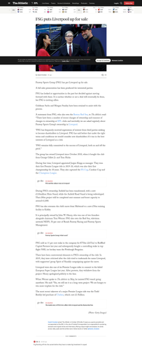 FSG puts Liverpool up for sale