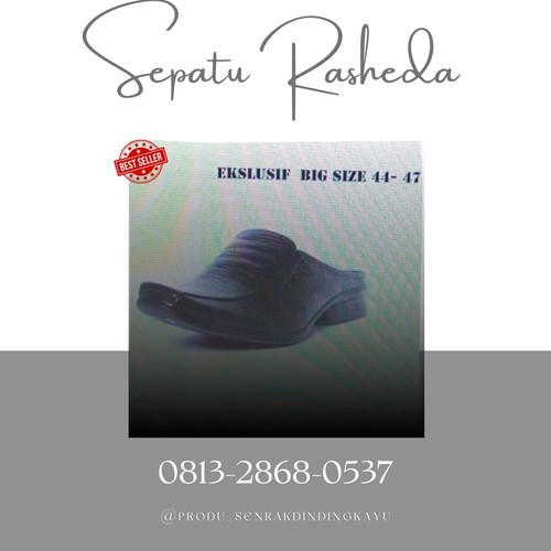 Produsen Sepatu Sandal Pria Kulit Asli Rasheda SL 02 Selop Tutong Big Size - 43 Tambun Selatan.jpg