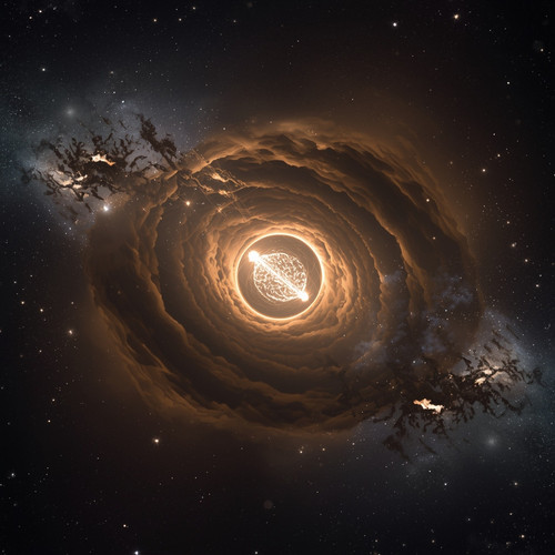 lucid origin Draw a gas and dust cloud the beginning of the formation of the solar system 0.jpg