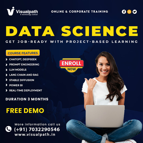 Visualpath provides Best Data Science Training in Hyderabad for professionals aiming to build strong analytics and machine learning expertise. Data Science Online Training helps learners understand Python, data analysis, and predictive modeling. Data Science Training in Bangalore supports learners across India, USA, UK, Canada, Dubai, Australia, and globally. Corporate training options are available for organizations. Call +91-7032290546.

Website: https://www.visualpath.in/data-science-online-training.html 
WhatsApp: https://wa.me/c/917032290546
Visit Blog: https://visualpathblogs.com/category/data-science-and-genai/