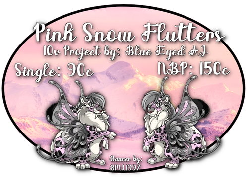pink snow flutters