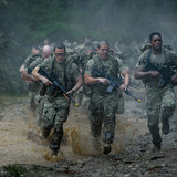 War Machine. (Featured L-R) James Beaufort as 23, Blake Richardson as 15 and Stephan James as 7 in W