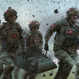 War Machine. (L-R) Richard Cotta as 13, Yuchen Wang as 111, Heather Burridge as 122 and Alan Ritchso