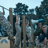 War Machine. (Featured L-R) Alan Ritchson as 81 and Christopher Kirby as Cadre Bravo in War Machine.
