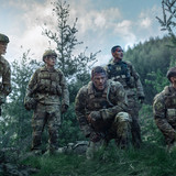 War Machine. (L-R) Jack Patten as 109, James Beaufort as 23, Alan Ritchson as 81, Alex King as 44 an