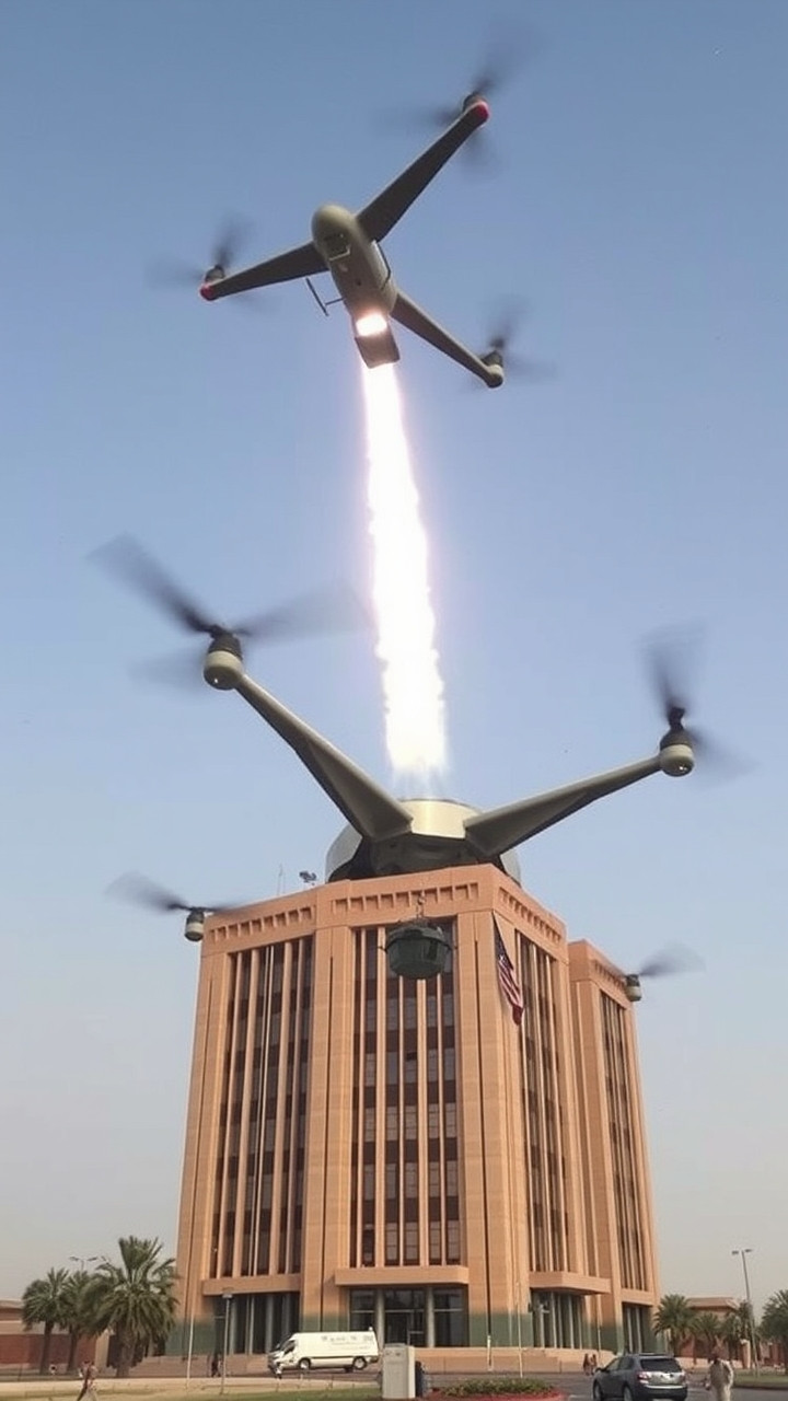 Drone strike hits US Embassy in Baghdad