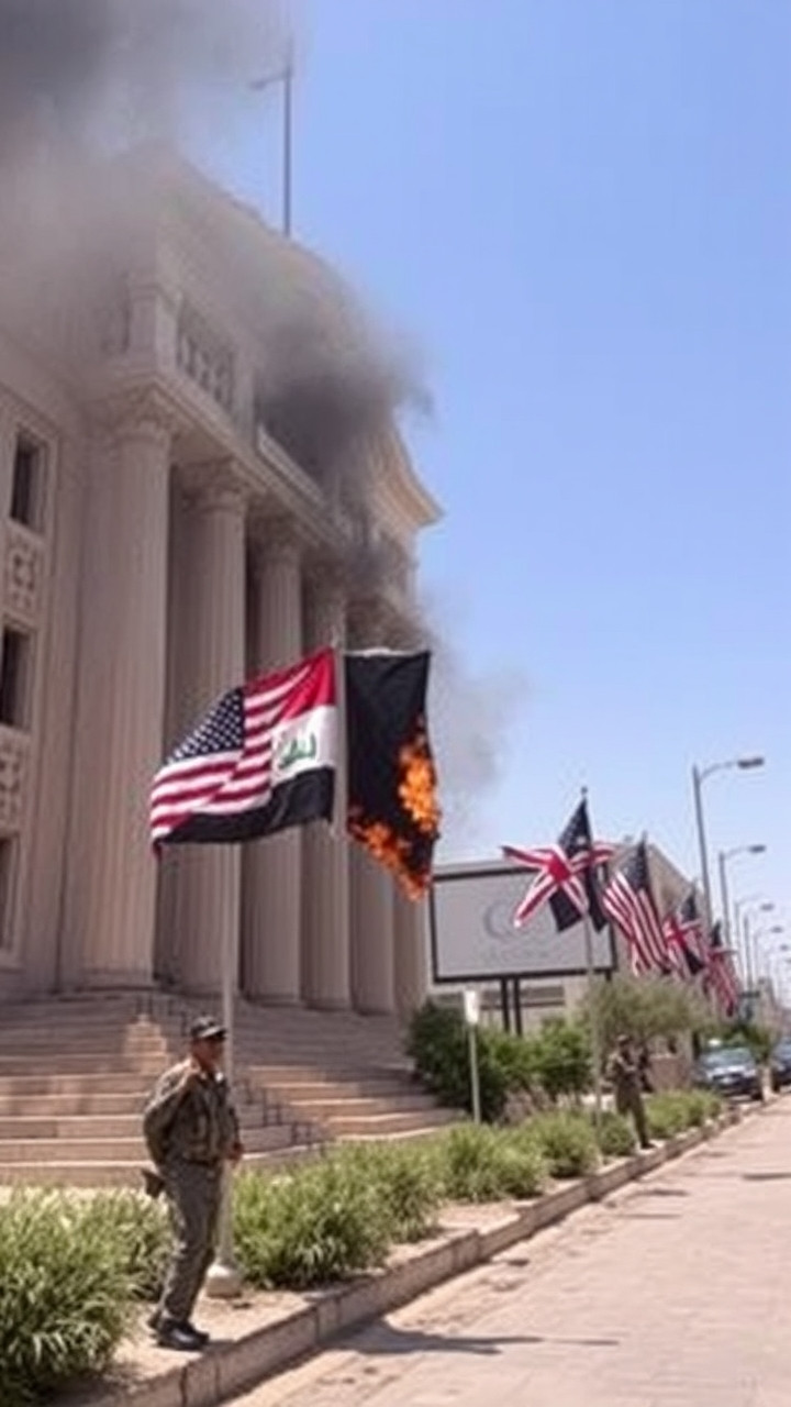 US embassy in Baghdad attacked, strikes hit Iran-backed fighters