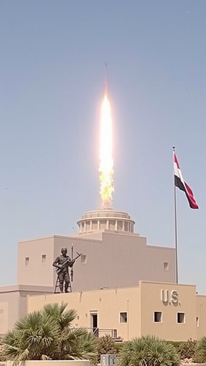 US embassy in Baghdad hit after strikes on Iran-backed fighters