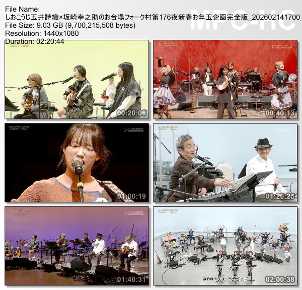 [TV-Variety] ももいろクローバーZ – しおこうじ玉井詩織x坂崎幸之助のお台場フォーク村 第175夜 完全版 (2026.02.14)