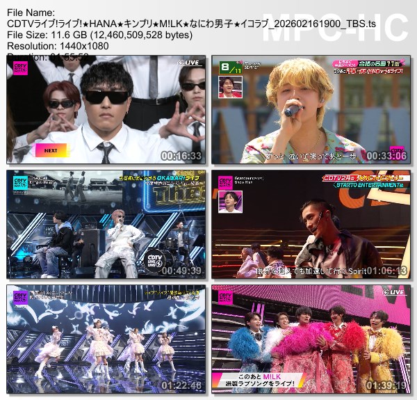 [TV-Variety] CDTVライブ! ライブ! – 2026.02.16