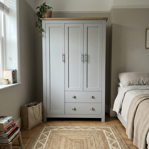 Transforms Your Bedroom Storage: 3 Door Wardrobe with Drawers..png