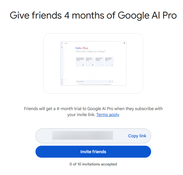 Gemini AI Pro 4 เดือน