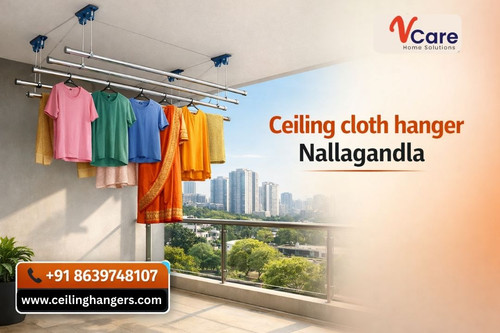 Ceiling Cloth Hanger in Nallagandla Smart Laundry Setup.jpg