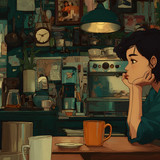 girl coffee