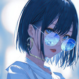 anime girl sunglasses