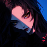 anime girl beautiful eyes