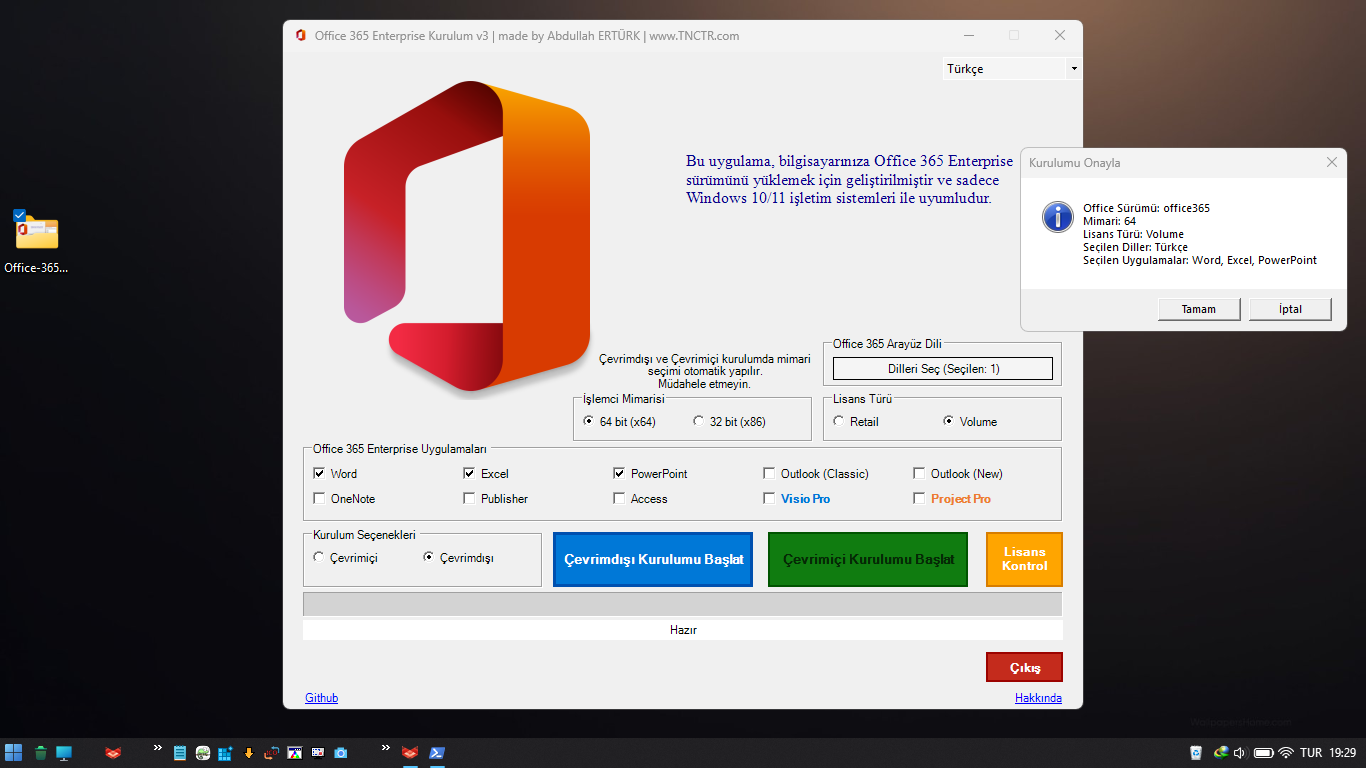 Office 365 Enterprise Automated Installer TNCTR