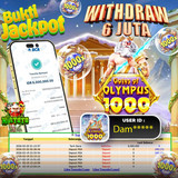 HIATOTO JACKPOT!!! Jackpot GATE OF OLYMPUS 1000 Sebesar Rp,6.000.000 Juta Di Bayar Lunas!