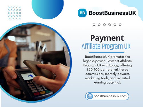 For example, a Payment affiliate program UK allows affiliates to promote card processing solutions to small businesses. Every business that accepts card payments is a potential customer.

Official Website: https://boostbusinessuk.com/affiliate-program

Read Our Blog: 
https://boostbusinessuk.weebly.com/
https://boostbusinessuk.wordpress.com/
https://medium.com/@boostbusinessuk/best-payment-processor-uk-small-business-572fc54a5add

More Links:
https://c8ke.me/boostbusinessuk
https://gravatar.com/boostbusinessuk
https://myanimelist.net/profile/boostbusinessuk