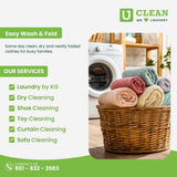 Schedule your pickup now and enjoy hassle free laundry service.