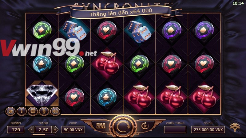 Khám phá Slot Games VWIN : Syncronite - Splitz trò chơi YGG