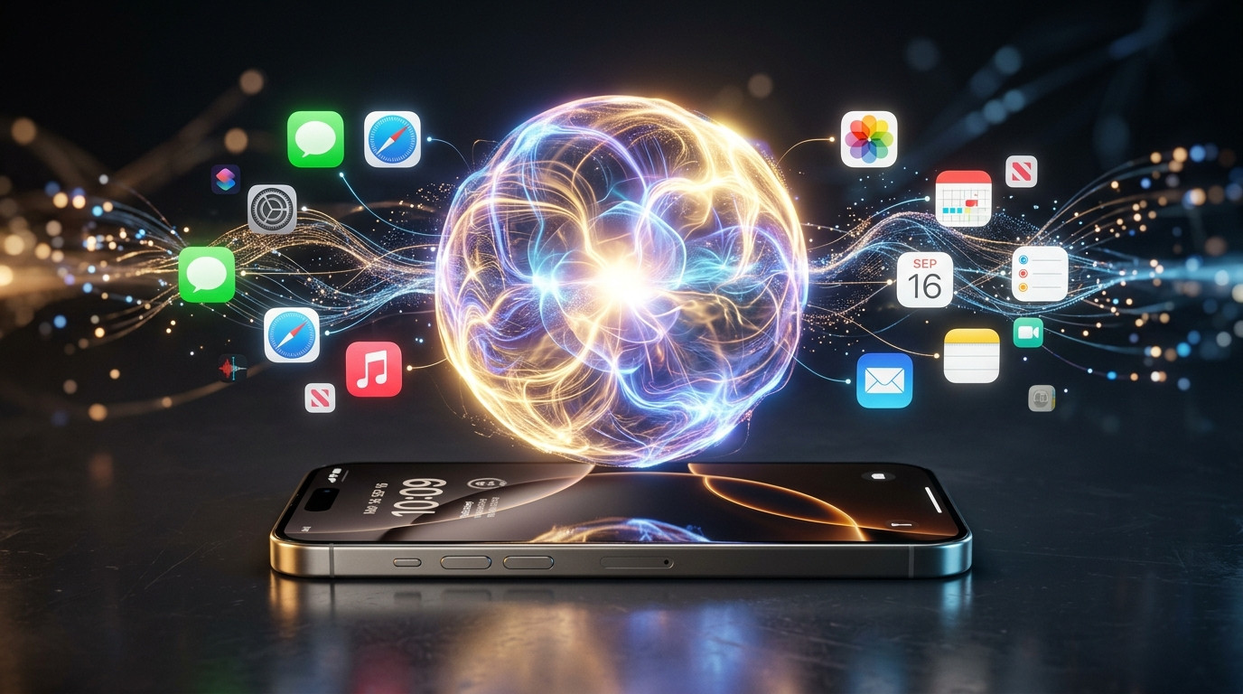 Apple Siri AI agent on iPhone