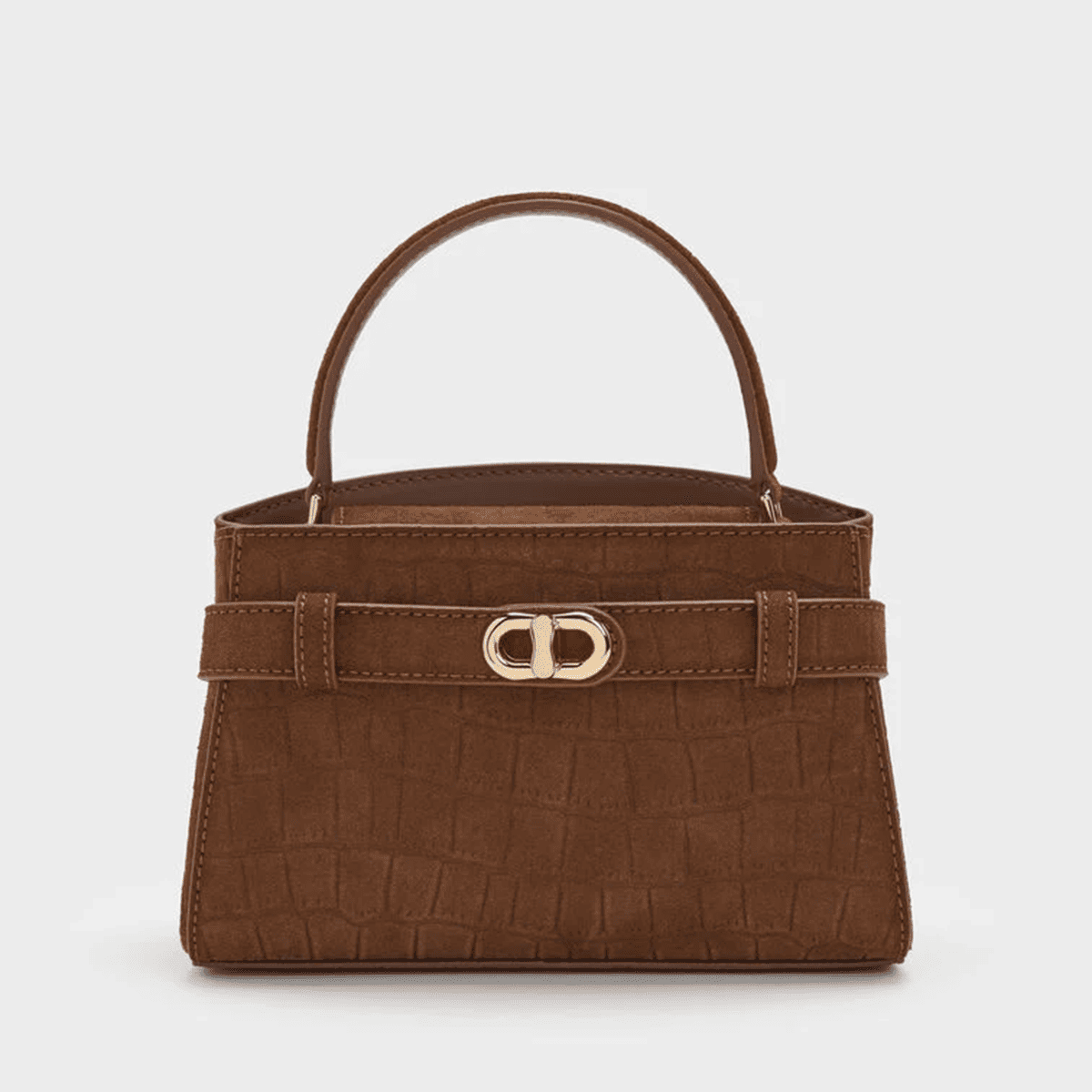 Túi xách hình thang Aubrielle - Màu Chocolate