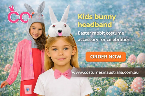 Kids bunny headband Easter rabbit costume accessory for celebrations.jpg