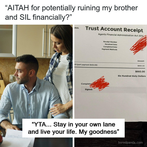 sibling potentially ruin brother sil financially.jpg